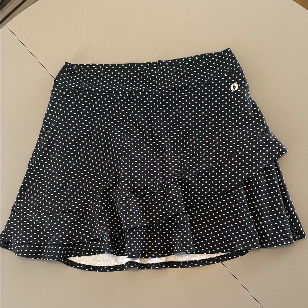 DonaJo Glide Polka Dot Black Skort size 16/18 XXL